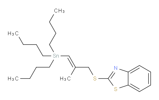 (E)-2-((2-methyl-3-(tributylstannyl)allyl)thio)benzo[d]thiazole