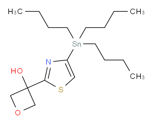 3-(4-(三丁基锡基)噻唑-2-基)氧杂环丁烷-3-醇