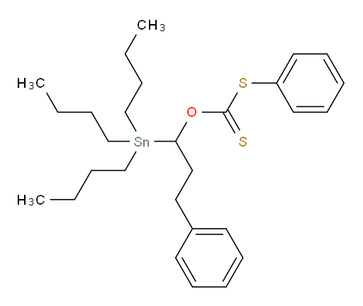 S-苯基 O-(3-苯基-1-(三丁基锡基)丙基) 二硫代甲酸酯