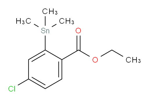 乙基 4-氯-2-(三甲基锡基)苯甲酸酯