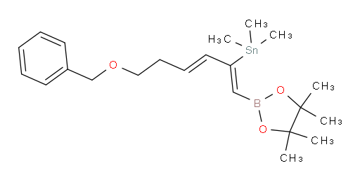 ((1Z,3E)-6-(benzyloxy)-1-(4,4,5,5-tetramethyl-1,3,2-dioxaborolan-2-yl)hexa-1,3-dien-2-yl)trimethylstannane