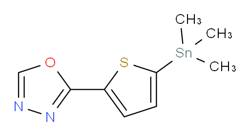 2-(5-(trimethylstannyl)thiophen-2-yl)-1,3,4-oxadiazole