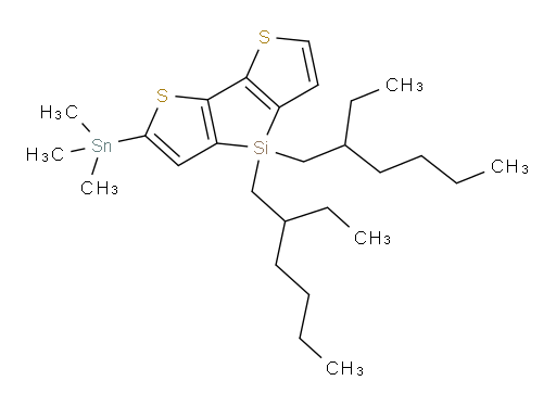 4,4-双(2-乙基己基)-2-(三甲基锡基)-4H-silolo[3,2-b:4,5-b']二噻吩