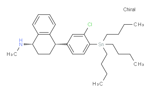 (1S,4S)-4-(3-chloro-4-(tributylstannyl)phenyl)-N-methyl-1,2,3,4-tetrahydronaphthalen-1-amine
