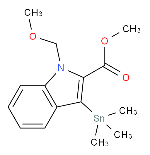 methyl 1-(methoxymethyl)-3-(trimethylstannyl)-1H-indole-2-carboxylate