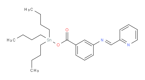 (E)-tributylstannyl 3-((pyridin-2-ylmethylene)amino)benzoate