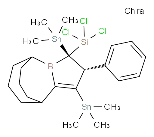 三氯((2R,3R)-2-苯基-1,3-双(三甲基锡基)-3,5,6,7,8,9-六氢-2H-5,9-propanoborolo[1,2-a]borepin-3-基)硅烷