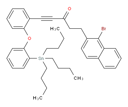 5-(1-溴萘-2-基)-1-(2-(2-(三丁基锡基)苯氧基)苯基)戊-1-炔-3-酮