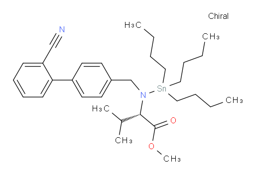 (S)-methyl 2-(((2'-cyano-[1,1'-biphenyl]-4-yl)methyl)(tributylstannyl)amino)-3-methylbutanoate