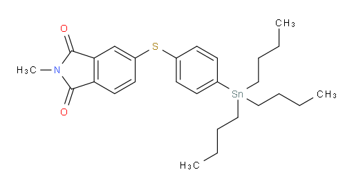 2-methyl-5-((4-(tributylstannyl)phenyl)thio)isoindoline-1,3-dione