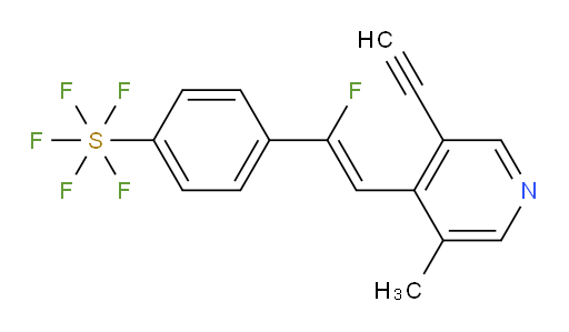 (Z)-4-(2-(3-ethynyl-5-methylpyridin-4-yl)-1-fluorovinyl)(pentafluoromercapto)benzene