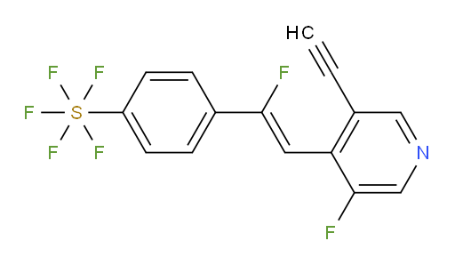 (Z)-4-(2-(3-ethynyl-5-fluoropyridin-4-yl)-1-fluorovinyl)(pentafluoromercapto)benzene