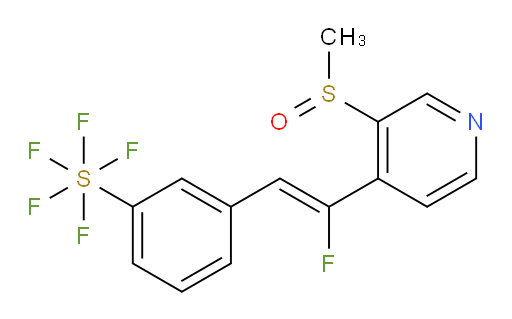 (Z)-3-(2-fluoro-2-(3-(methylsulfinyl)pyridin-4-yl)vinyl)(pentafluoromercapto)benzene