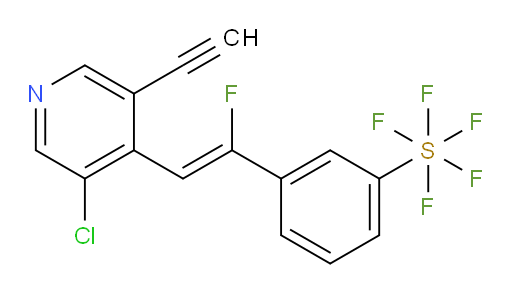 (Z)-3-(2-(3-chloro-5-ethynylpyridin-4-yl)-1-fluorovinyl)(pentafluoromercapto)benzene