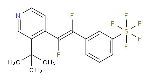(E)-3-(2-(3-(tert-butyl)pyridin-4-yl)-1,2-difluorovinyl)(pentafluoromercapto)benzene