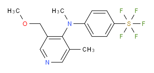 4-((3-(methoxymethyl)-5-methylpyridin-4-yl)(methyl)amino)(pentafluoromercapto)benzene