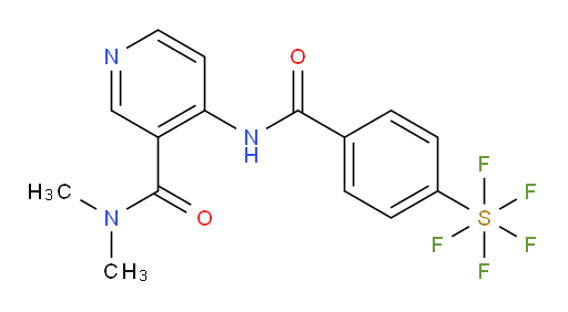 [4-[[[3-[(Dimethylamino)carbonyl]-4-pyridinyl]amino]carbonyl]phenyl]sulfur pentafluoride
