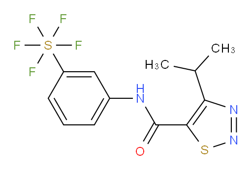 [3-[[[4-(1-methylethyl)-1,2,3-thiadiazol-5-yl]carbonyl]amino]phenyl]sulfur pentafluoride