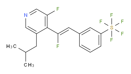 (Z)-3-(2-fluoro-2-(3-fluoro-5-isobutylpyridin-4-yl)vinyl)(pentafluoromercapto)benzene