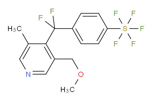 4-(difluoro(3-(methoxymethyl)-5-methylpyridin-4-yl)methyl)(pentafluoromercapto)benzene