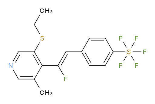 (Z)-4-(2-(3-(ethylthio)-5-methylpyridin-4-yl)-2-fluorovinyl)(pentafluoromercapto)benzene
