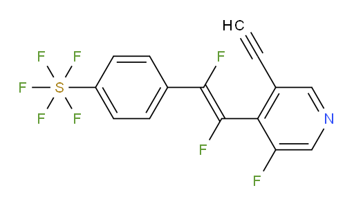 (E)-4-(2-(3-ethynyl-5-fluoropyridin-4-yl)-1,2-difluorovinyl)(pentafluoromercapto)benzene
