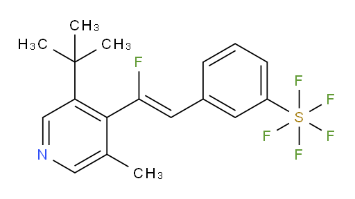 (Z)-3-(2-(3-(tert-butyl)-5-methylpyridin-4-yl)-2-fluorovinyl)(pentafluoromercapto)benzene