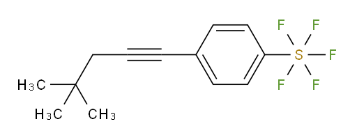 4-(4,4-dimethylpent-1-yn-1-yl)(pentafluoromercapto)benzene