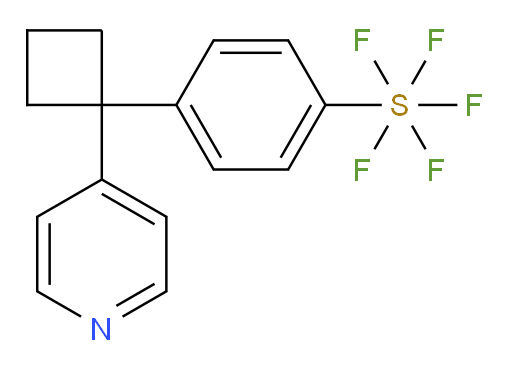 4-(1-(pyridin-4-yl)cyclobutyl)(pentafluoromercapto)benzene
