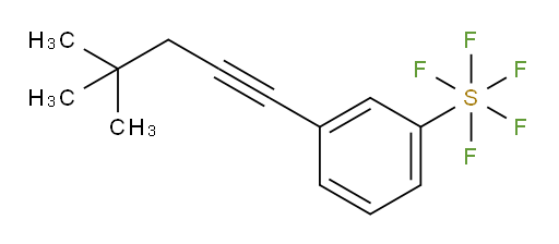 3-(4,4-dimethylpent-1-yn-1-yl)(pentafluoromercapto)benzene