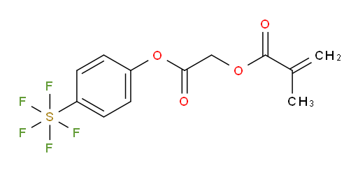 2-(4-(pentafluoromercapto)phenoxy)-2-oxoethyl methacrylate