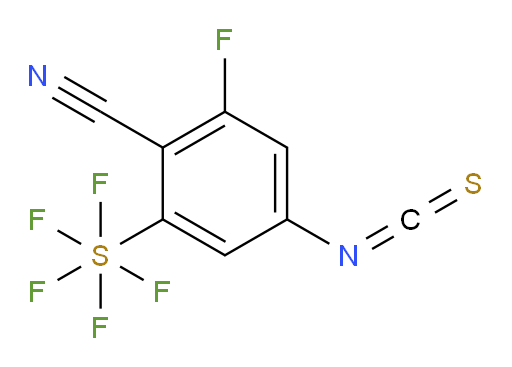 (2-cyano-3-fluoro-5-isothiocyanatophenyl)sulfur pentafluoride