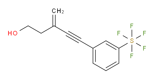 5-(3-(pentafluoromercapto)phenyl)-3-methylenepent-4-yn-1-ol