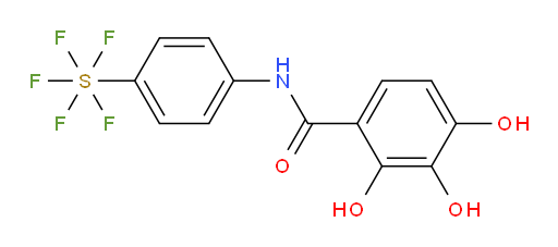 [4-[(2,3,4-trihydroxybenzoyl)amino]phenyl]sulfur pentafluoride