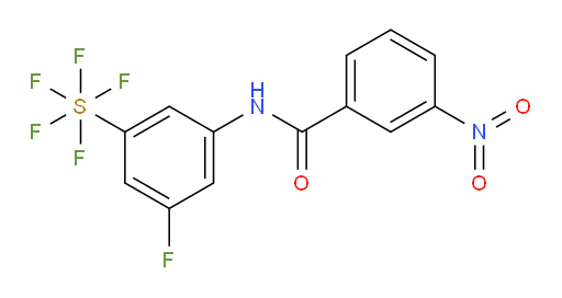 [3-fluoro-5-[(3-nitrobenzoyl)amino]phenyl]sulfur pentafluoride