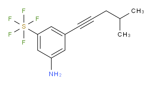 [3-Amino-5-(4-methyl-1-pentyn-1-yl)phenyl]sulfur pentafluoride