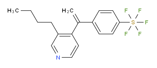 4-(1-(3-butylpyridin-4-yl)vinyl)(pentafluoromercapto)benzene