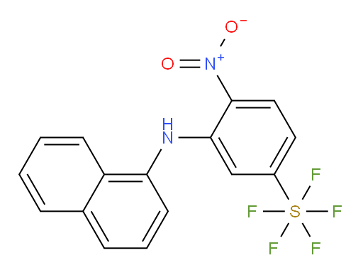 3-(naphthalen-1-ylamino)-4-nitro(pentafluoromercapto)benzene