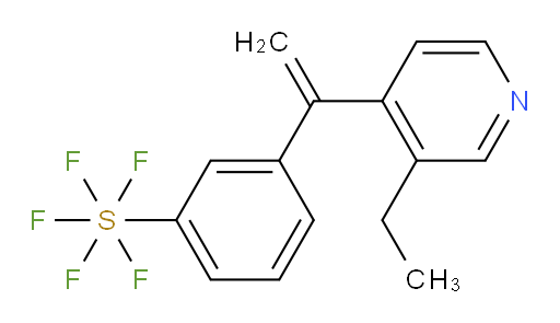 3-(1-(3-ethylpyridin-4-yl)vinyl)(pentafluoromercapto)benzene