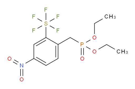 [2-[(Diethoxyphosphinyl)methyl]-5-nitrophenyl]sulfur pentafluoride