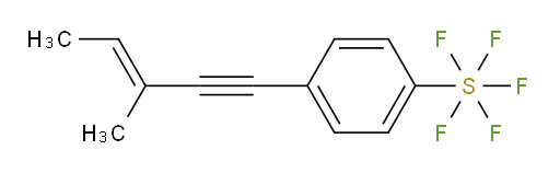 (E)-4-(3-methylpent-3-en-1-yn-1-yl)(pentafluoromercapto)benzene