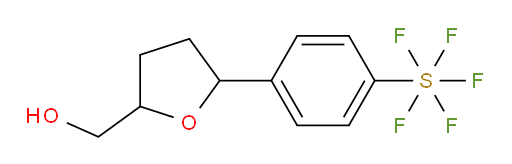 (5-(4-(pentafluoromercapto)phenyl)tetrahydrofuran-2-yl)methanol