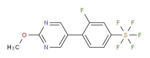 3-fluoro-4-(2-methoxypyrimidin-5-yl)(pentafluoromercapto)benzene