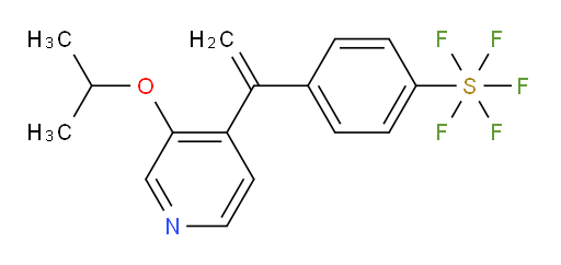 4-(1-(3-isopropoxypyridin-4-yl)vinyl)(pentafluoromercapto)benzene