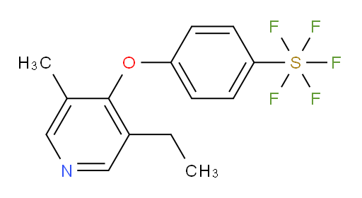 4-((3-ethyl-5-methylpyridin-4-yl)oxy)(pentafluoromercapto)benzene