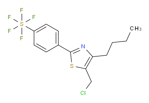 [4-[4-Butyl-5-(chloromethyl)-2-thiazolyl]phenyl]sulfur pentafluoride