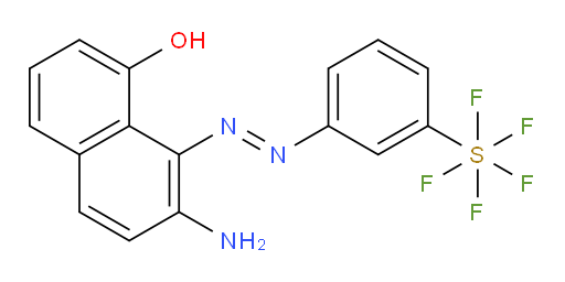 7-amino-8-((3-(pentafluoromercapto)phenyl)diazenyl)naphthalen-1-ol