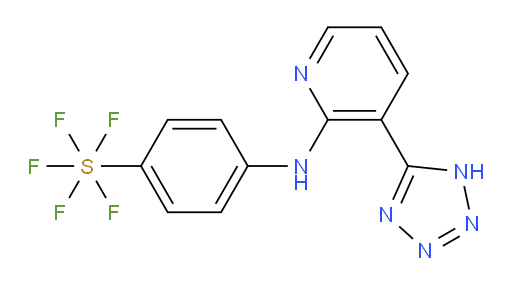 [4-[[3-(2H-tetrazol-5-yl)-2-pyridinyl]amino]phenyl]sulfur pentafluoride