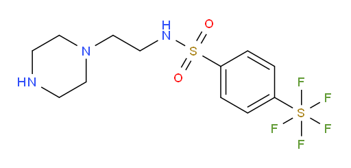 [4-[[[2-(1-piperazinyl)ethyl]amino]sulfonyl]phenyl]sulfur pentafluoride