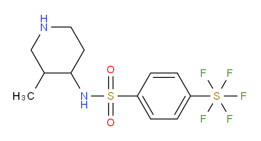 [4-[[(3-methyl-4-piperidinyl)amino]sulfonyl]phenyl]sulfur pentafluoride